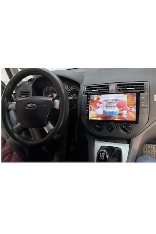 For-x Ford C-max 2004-2010 -9''android Gerçek 2+32 Gb / 4 Çekirdek 1.6ghz / Wıfı 5.0ghz / Bt 5.4-kablosuz Carplay-hd Kameralı 9"