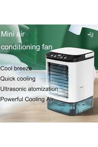 Masaüstü Mini Soğuk Hava Fanı Ev Nemlendirici Cn Fişli Çift Sprey Klima Fanı