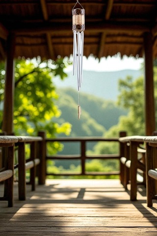 Hasır Detaylı Rüzgar Çanı