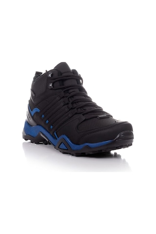 Tonny Black Rahat Kalıp Yanı Şerit Detaylı Bağcıklı Unisex Siyah Mavi Trekking Bot Tb242-0 Siyah Mavi