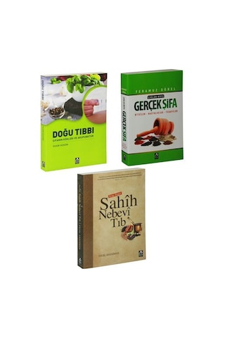 Doğu Tıbbı ve Sahih Nebevi Tıp Gerçek Şifa Seti 3 Kitap - Fera