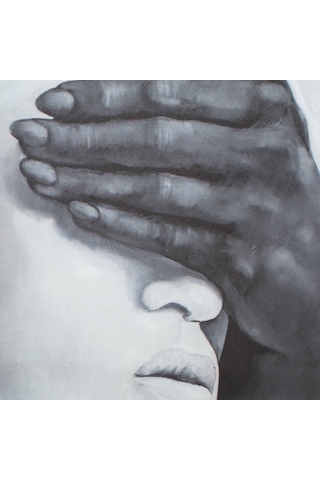 Abstract Women In Whıte Yağlı Boya Tablo 120x120cm