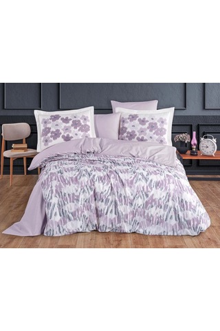 Hobby Çift Kişilik Poplin Nevresim Penny Lila Çok Renkli