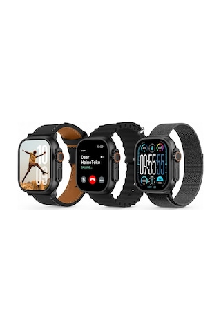 Haino Teko 15 Amoled Ekran Akıllı Saat (İthalatçı Garantili) + 3 Kordon