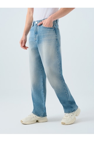 Loose Baggy Fit Erkek Pantolon Denim