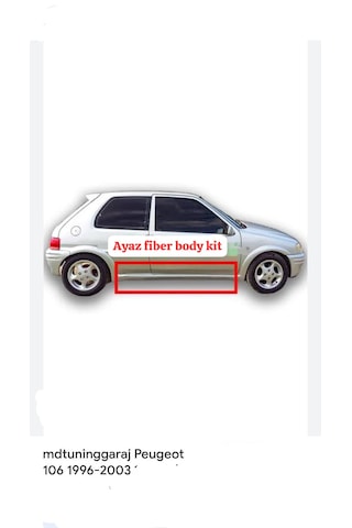 Peugeot 106 Dodikler Yan Marşbiyel Takımı Fiber Boyasız