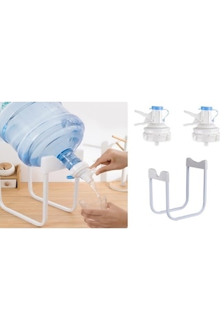 Damacana Musluk Başlığı Ve Metal Ayak Stand Seti 5570 Sarı