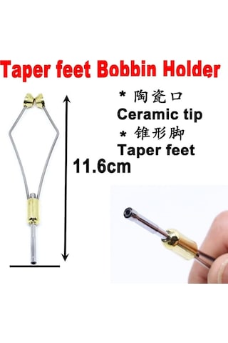 2 Stil Paketi Seramik Uçlu Ağır Mermi Kafası Sinek Bağlama Standart Bobin Tutucu Veya İçi Boş Top Kavrama Sinek Balıkçılık