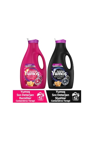 Yumoş Siyah Ve Koyu Renkli Giysiler İçin Deterjan 2520 Ml Renkli 2950 ML