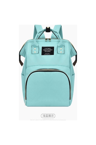 Dianziye Ana Bebek Çanta Mavi: Çift Omuzlu, Çok Fonksiyonlu, Büyük Kapasiteli, Toksiksiz Ve Dayanıklı Anne Çantası Yeşil