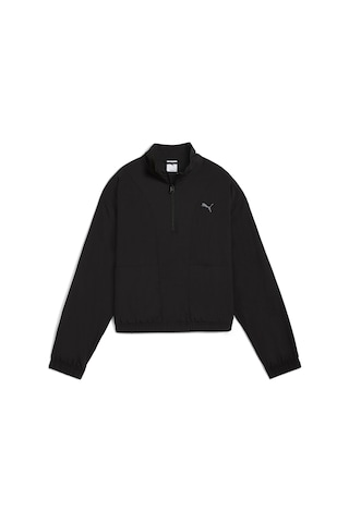 Puma Her Woven Half-zip Crew Kadın Yetişkin Sweatshirt Siyah
