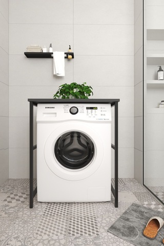 Remaks Çamaşır Makinesi Üstü Banyo Düzenleyici Rafsız Antrasit