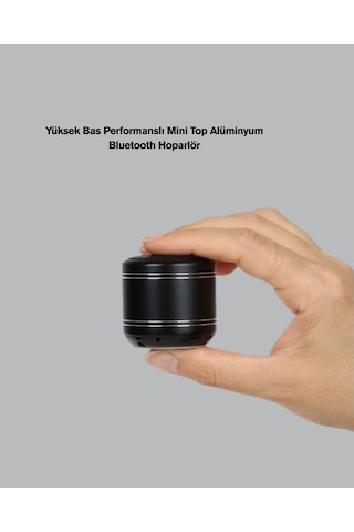 Mini Alüminyum Bluetooth Hoparlör Yüksek Bas Performansı -