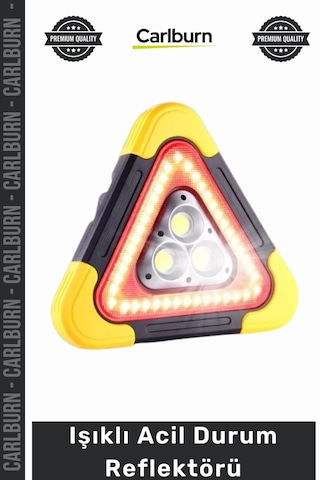 Özel Üretim Güneş Enerjili Solar Usb Şarjlı Powerbank Özellikli Led Trafik Işıklı Acil Durum Reflekt