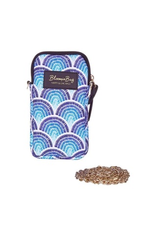 Calm Waves Telefon Çantası Mavi - Beyaz