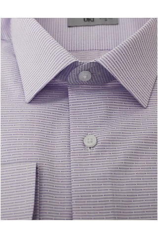 Uki Lila Slim Fit Uzun Kol Gömlek Lila
