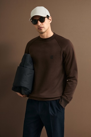 Lufian Blake Erkek Sweatshirt Kahverengi Kahverengi 112030193100400