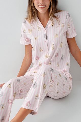 Rolypoly Kadın Pembe Gömlek Pijama Rp3809-s-v1 Pembe