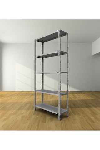 Uzmangrupraf Uzman Grup Raf Çelik Raf-5 Raflı 2Metre 59X75 Çelik Raf-Depo Rafı