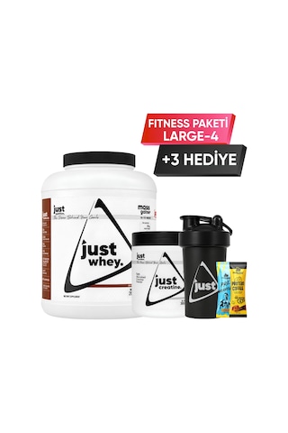 Just Nutrition Fitness Paketi - Large 4 + 3 Hediye Protein Tozu + Kreatin Karışık