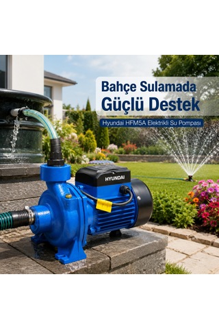 Hyundai Hfm5a Elektrikli Su Pompası 2 Hp 1.5 Kw 485 L/dk 19 M Basma