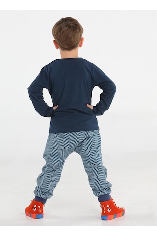 Casabony Fossil Erkek Çocuk Baggy Pantolon + T-shirt Takım-laci Lacivert