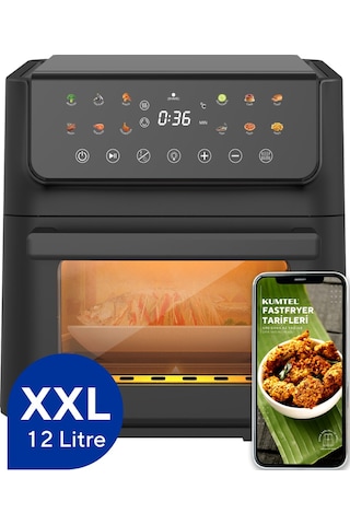 Kumtel HAF-10 XXL 12 LT Fastfryer Yağsız Fritöz Airfryer