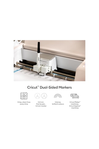 Cricut 2011824 Explore Maker Çift Uçlu 0.4 Mm-1.0mm Marker Ulti Diğer