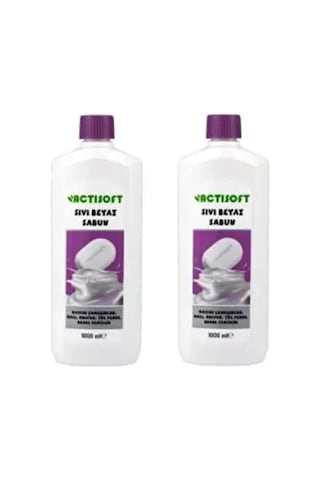 1000ml 2 Li Paket Sıvı Beyaz Sabun Beyaz Renk İle Hassas Çamaşırlar İçin Temizlik