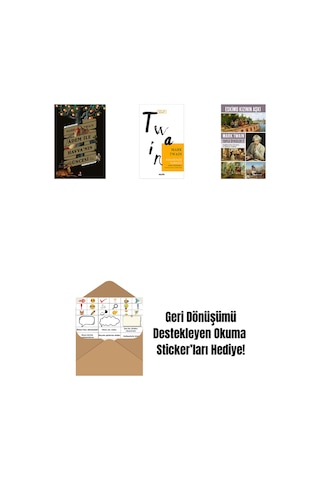 Adem İle Havva Nın Güncesi + Esrarengiz Yabancı + Eskimo Kızının Aşkı + Okuma Sticker'ları