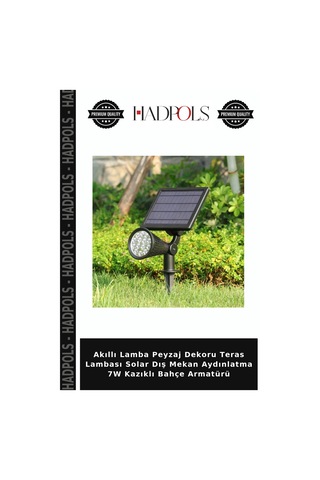Akıllı Lamba Peyzaj Dekoru Teras Lambası Solar Dış Mekan Aydınlatma 7w Kazıklı Bahçe Armatürü Diğer