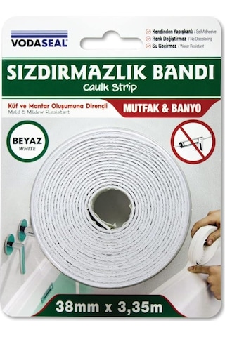 Vodaseal Küvet Sızdırmazlık Bandı 38mmx3,35 Mt