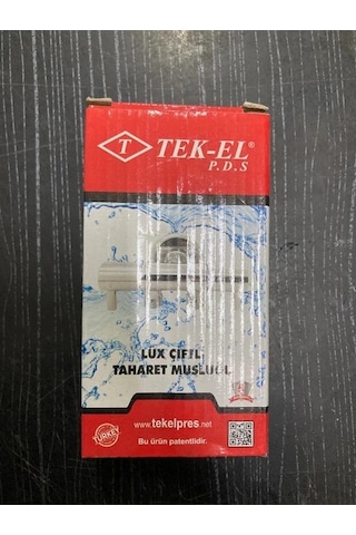 Tek-El Çift Çıkışlı Dual Lüx Taharet Musluğu Krom