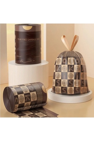 Zyzqstore 30 Adet Büzgülü Mutfak Çöp Torbaları, Sızdırmaz Atık Torbaları, Pratik Torba Seti