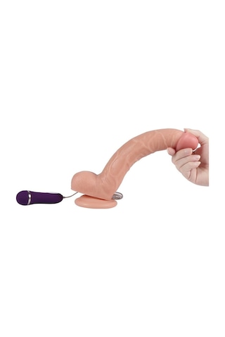 Lilitu Shop 26 Cm Gerçekçi Titreşimli Dildo Vibratör Penis - Optimus