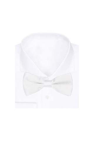 Beyaz Ayarlanabilir Saten Bebek Ve Çocuk Papyonu Beyaz