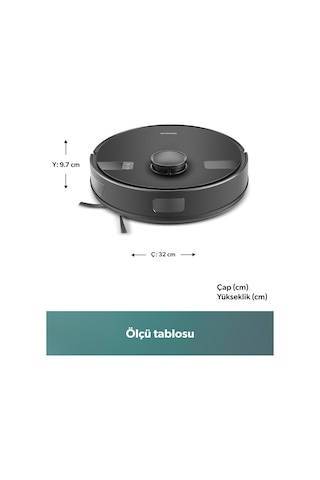 Homend Alex Laser 1291H Moplu Ve Haritalamalı Akıllı 5 KPA Robot Süpürge Siyah