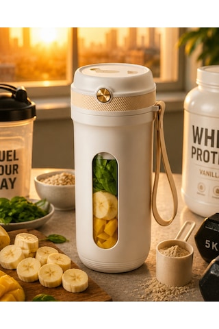 Günlük Kullanıma Uygun Şarjlı Mini Blender Buz Kırabilen Taşınabilir Mikser - Lisinya Diğer