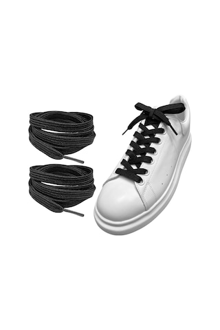 Exclusice 120 Cm Yassı Spor Ayakkabı Bağcığı, Çift Katmanlı Örgülü Sneakers Bağcık, 1 Çift 001