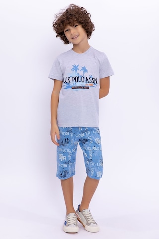 U.S. Polo Assn. Palm Beach Polo Karmelanj Erkek Çocuk Kapri Takım
