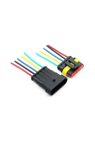 Kablolu 5-pin Su Geçirmez Konnektör Takımı-4982