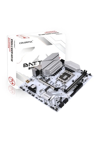 Colorful Battle-AX B760M-G Beyaz WIFI DDR5 7600 MHz mATX Gaming Anakart