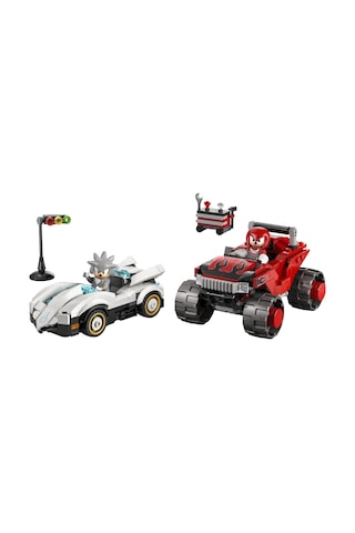 LEGO® Sonic the Hedgehog Silver’ın Arabası, Knuckles’ın Canavar Kamyonuna Karşı 77118 – 8+ Yaratıcı Oyuncak Yapım Seti (378P)