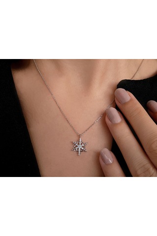 Sirius Pırlanta Kar Tanesi Kolye 0806P0025