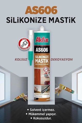 Silikonize Mastik Beyaz 500 Gr