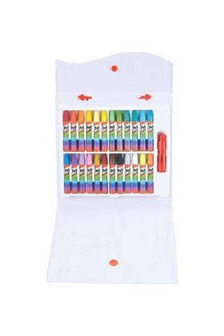24lü Pastel Boya - Çantalı Renkli