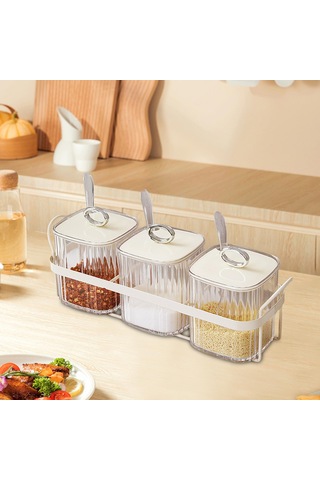 Suntek Magideal Mutfak Kapaklı Pp Baharat Kutuları