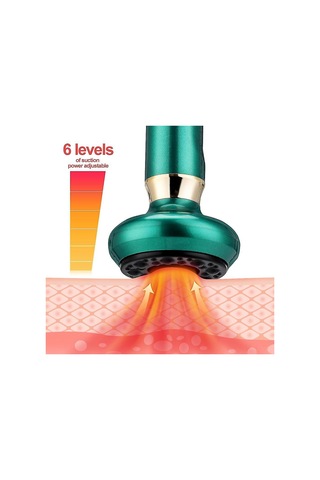 Gajeena Akıllı Vakum Hijama Aleti - Vücut Masajı, Hijama Ve Skraping Fonksiyonlarıyla, 6 Seviye Emme, 3 Zamanlayıcı Ayarı, Taşınabilir Fizyoterapi Cihazı Çok Renkli