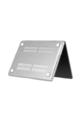 Apple Uyumlu MacBook Pro 16.2' M1 A2485 2021 Kılıf Kristal Ön Arka Şeffaf Kapak 001
