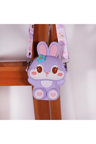 Ogi Mogi Toys Silikon Mor Tavşan Omuz Çantası